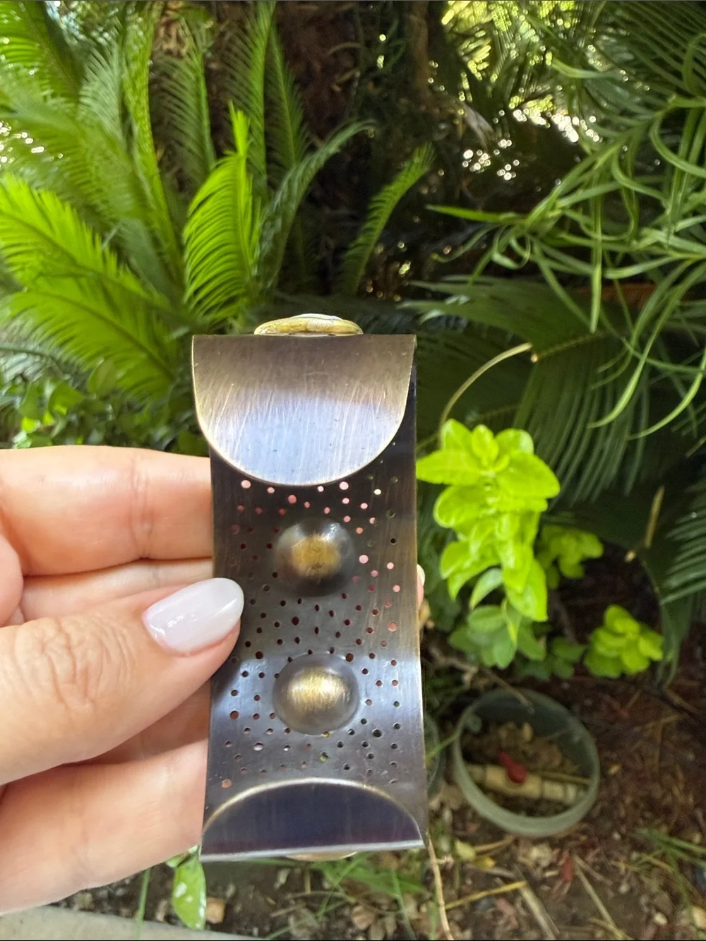 Brass with Mother of Pearl Cuff Bracelet - Women Accessories